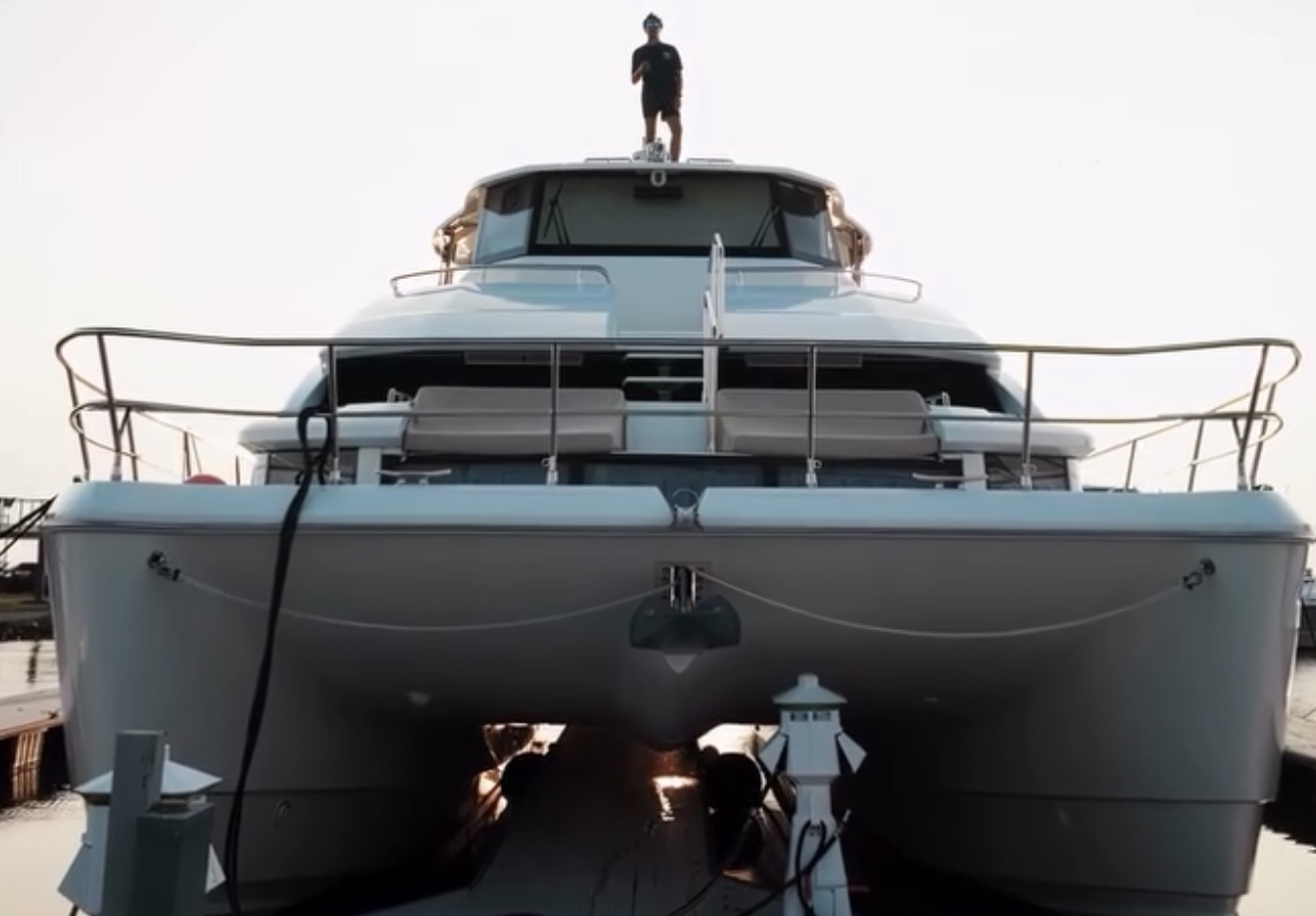 Startt Detailing technician working aboard a yacht